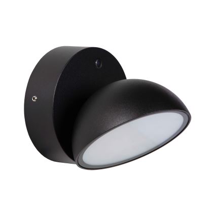 Lucide 22865/12/30 - LED Zunanja stenska svetilka s senzorjem za mrak FINN LED/12W/230V IP54 črna