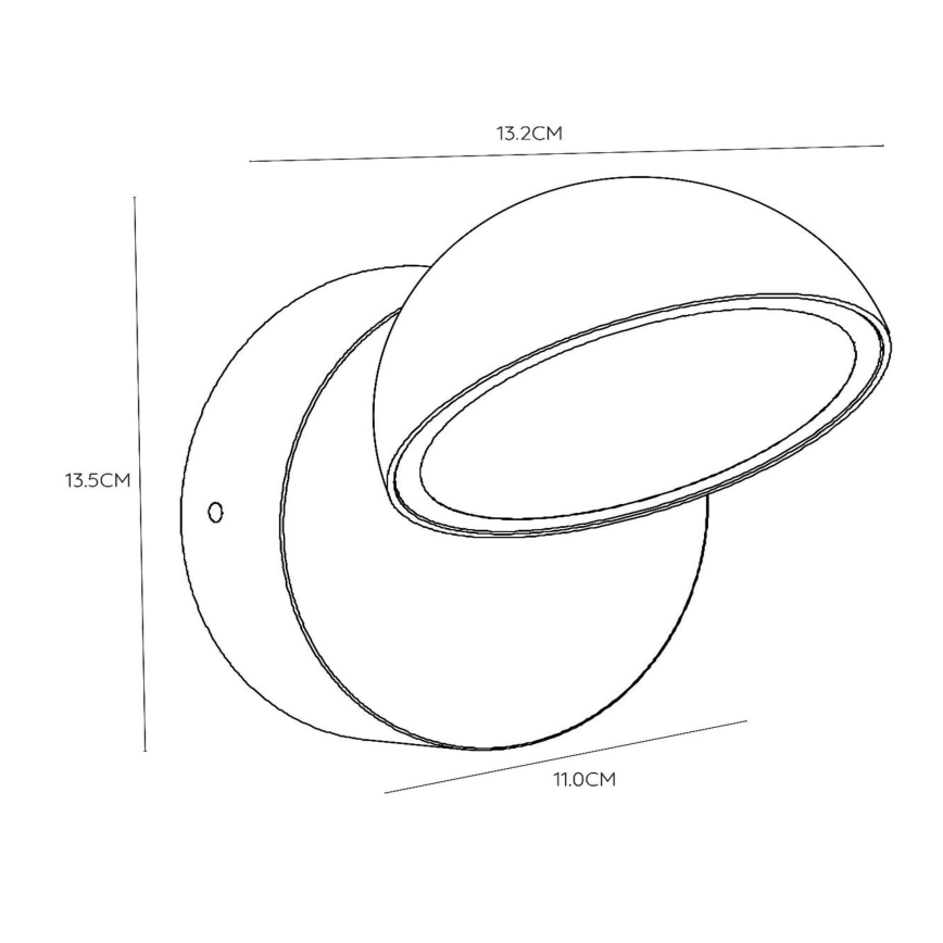 Lucide 22865/12/30 - LED Zunanja stenska svetilka s senzorjem za mrak FINN LED/12W/230V IP54 črna