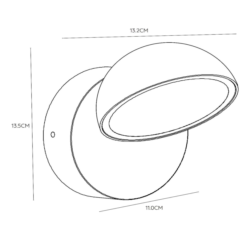 Lucide 22865/12/31 - LED Zunanja stenska svetilka s senzorjem za mrak FINN LED/12W/230V IP54 bela