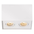 Lucide 22953/02/31 - Reflektor TUBE 2xGU10/50W/230V bela