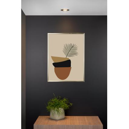 Lucide 22954/01/12 - Vgradna svetilka TUBE 1xGU10/50W/230V mat krom