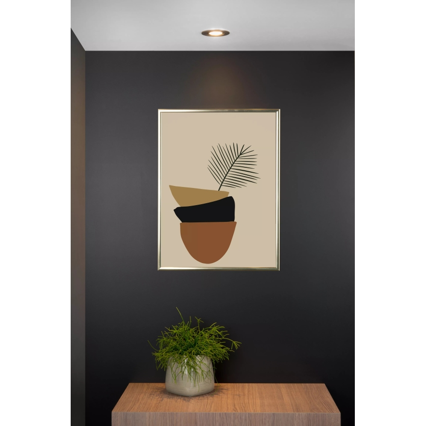 Lucide 22954/01/12 - Vgradna svetilka TUBE 1xGU10/50W/230V mat krom