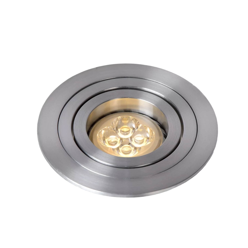 Lucide 22954/01/12 - Vgradna svetilka TUBE 1xGU10/50W/230V mat krom