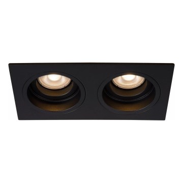 Lucide 22959/02/30 - Vgradna svetilka EMBED 2xGU10/50W/230V črna