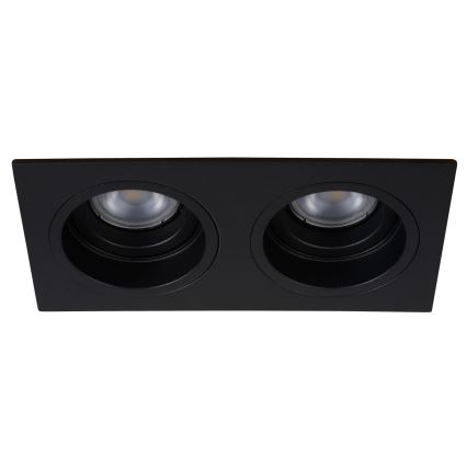 Lucide 22959/02/30 - Vgradna svetilka EMBED 2xGU10/50W/230V črna
