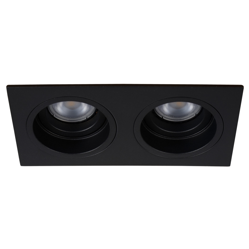 Lucide 22959/02/30 - Vgradna svetilka EMBED 2xGU10/50W/230V črna