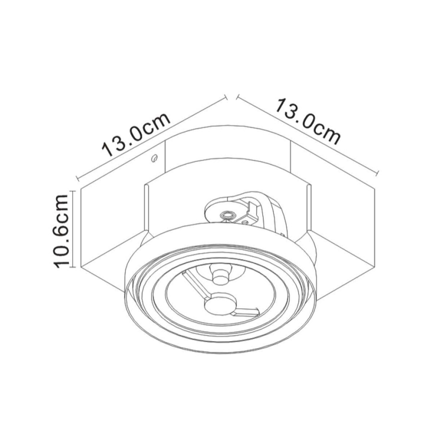 Lucide 22960/10/31 - LED Reflektor VERSUM AR111 1xG53/10W/230V bel