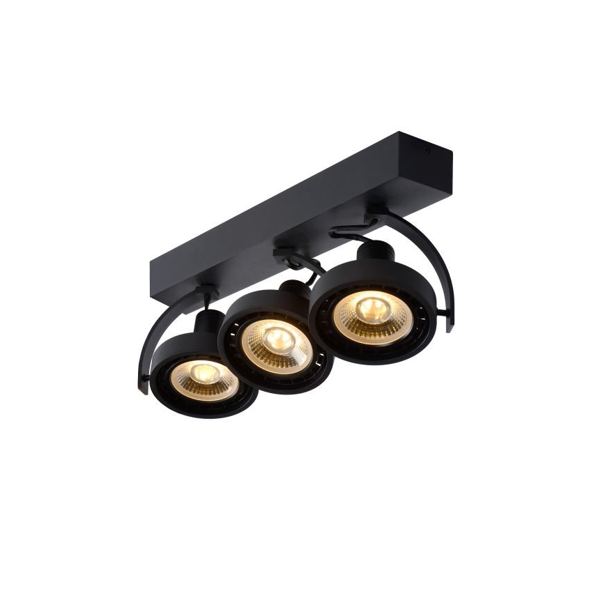 Lucide 22968/36/30 -LED Zatemnitveni žaromet DORIAN 3xGU10/12W/230V črna