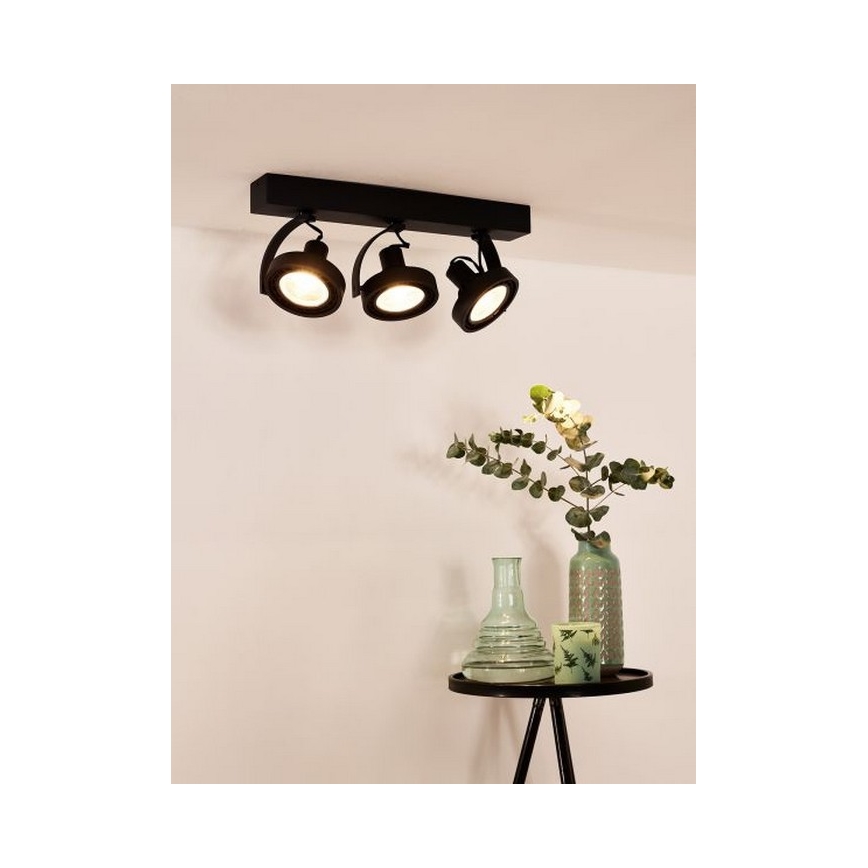 Lucide 22968/36/30 -LED Zatemnitveni žaromet DORIAN 3xGU10/12W/230V črna