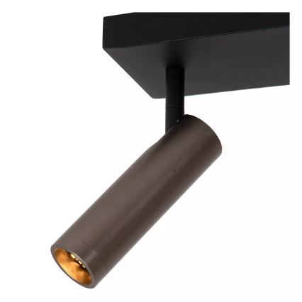 Lucide 22974/02/15 - Smerna svetilka GRADO 2xGU10/8W/230V črna/rjava