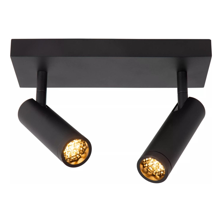Lucide 22974/02/30 - Smerna stropna svetilka GRADO 2xGU10/8W/230V črna