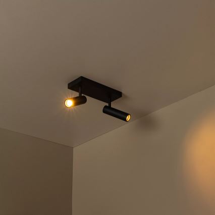 Lucide 22974/02/30 - Smerna stropna svetilka GRADO 2xGU10/8W/230V črna