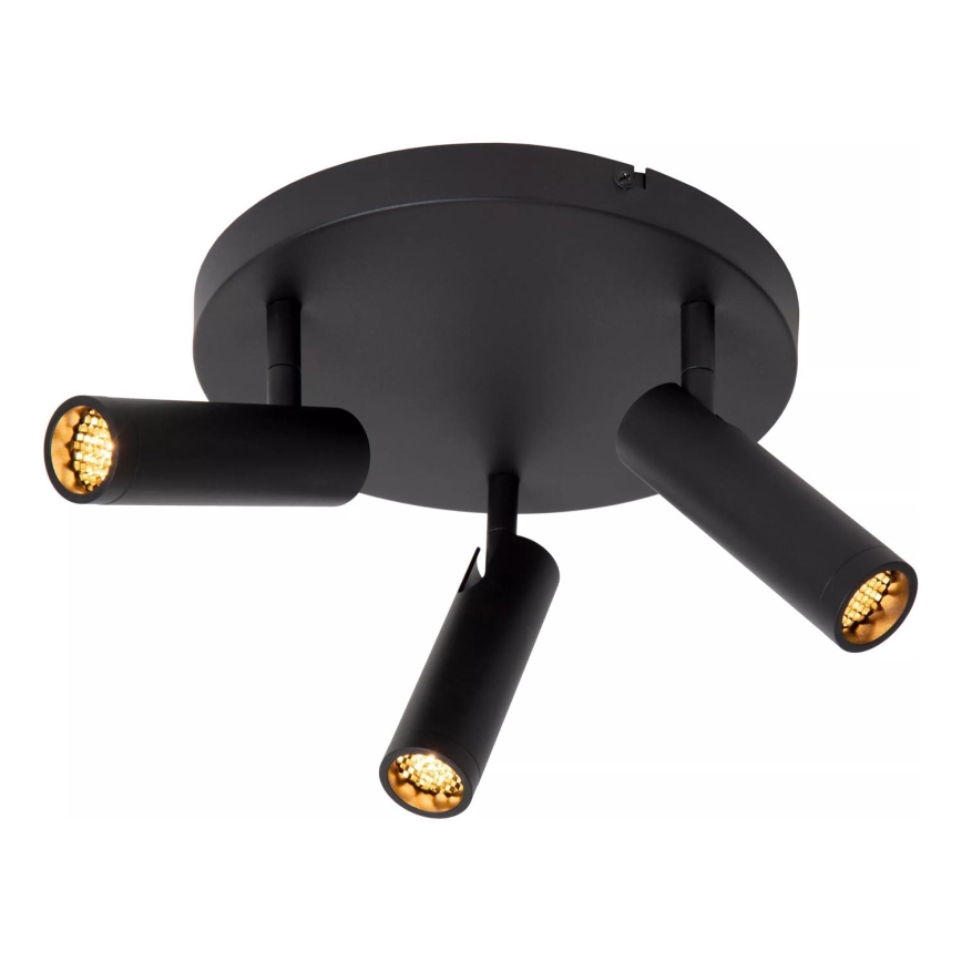 Lucide 22974/13/30 - Stropno reflektorsko svetilo GRADO 3xGU10/12W/230V črna
