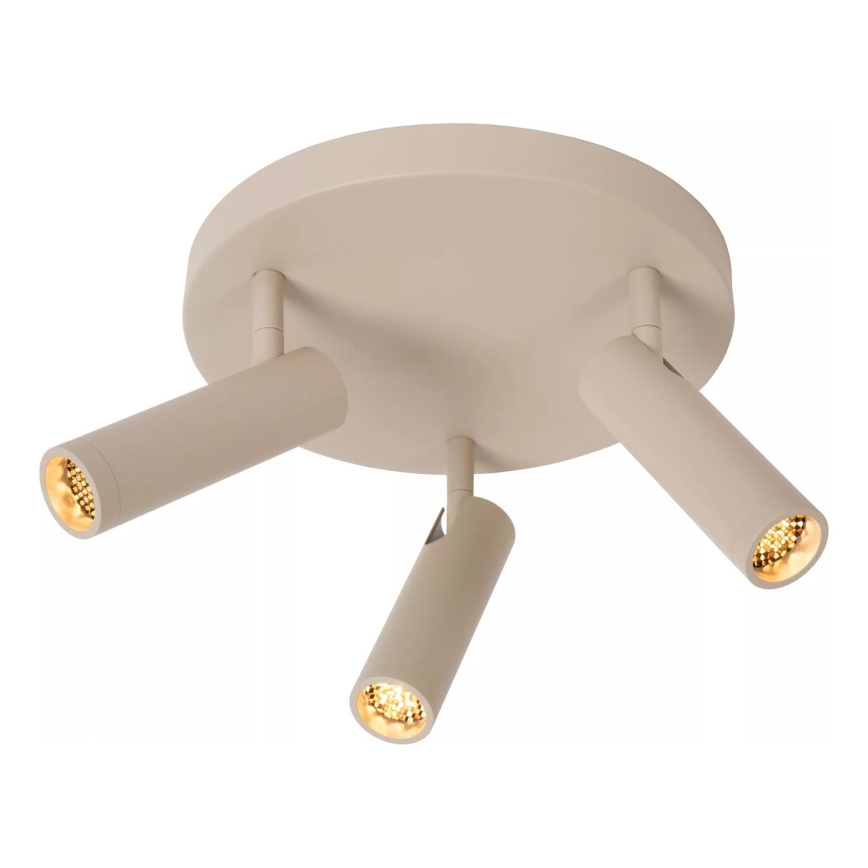 Lucide 22974/13/41 - Stropno usmerjeno svetilo GRADO 3xGU10/12W/230V bež