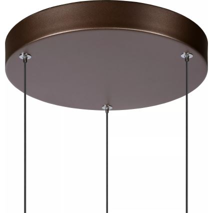 Lucide 24402/15/96 - LED Zatemnitveni lestenec na vrvici MARGARY 3xLED/4W/230V medenina