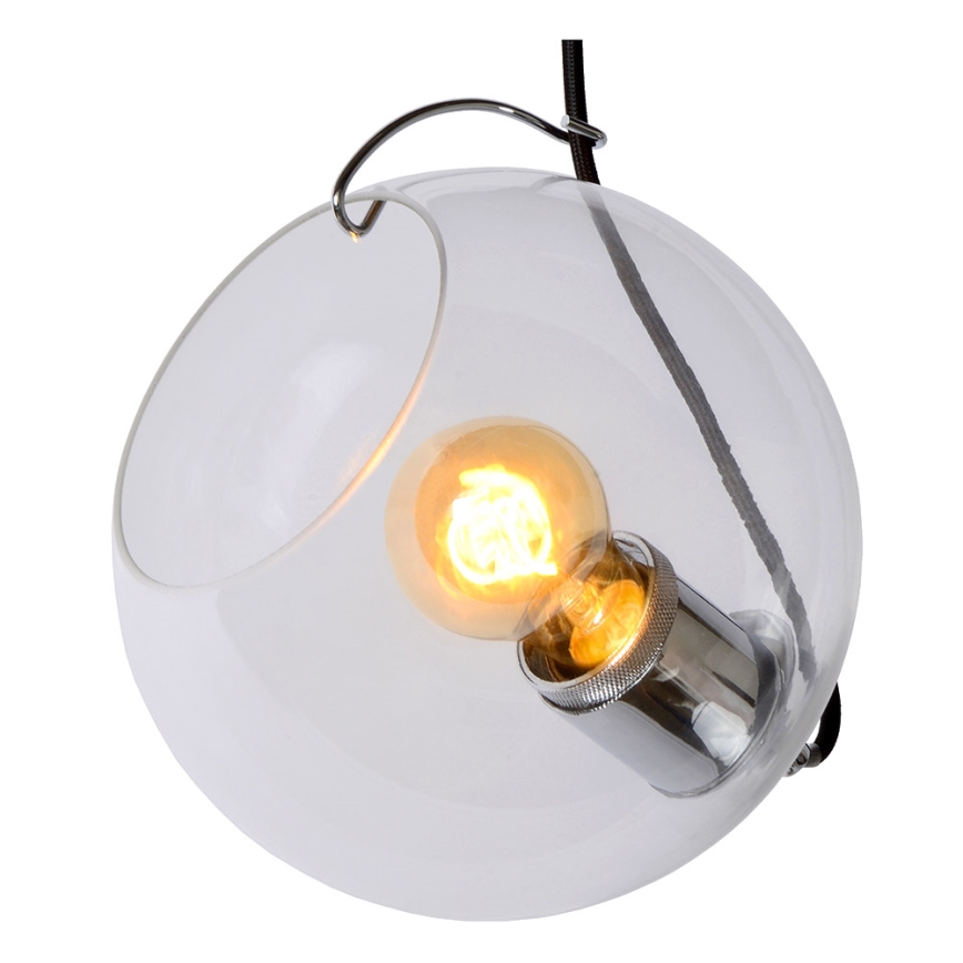 Lucide 25405/20/60 - Lestenec na vrvici JAZZLYNN 1xE27/60W/230V pr. 20 cm