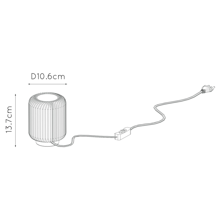 Lucide 26500/05/02 - LED Namizna svetilka TURBIN LED/5W/230V