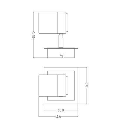 Lucide 26957/05/30 - LED Zatemnitveni reflektor LENNERT 1xGU10/5W/230V