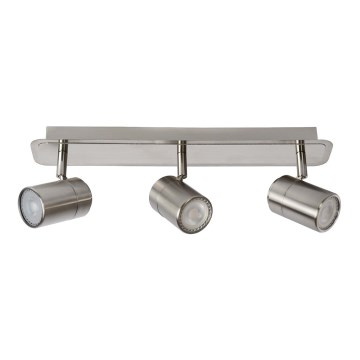 Lucide 26957/15/12 - LED Zatemnitveni reflektor LENNERT 3xGU10/5W/230V mat krom