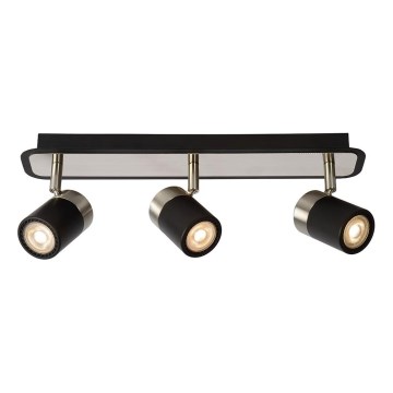 Lucide 26957/15/30 - LED Zatemnitveni reflektor LENNERT 3xGU10/5W/230V črna