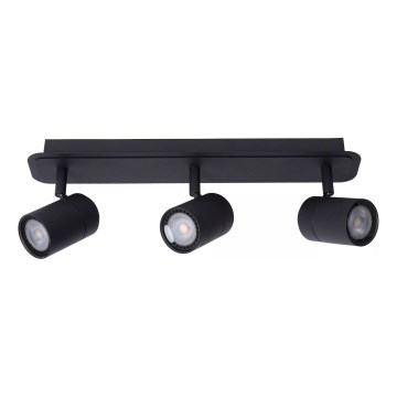 Lucide 26958/15/30 - LED Zatemnitvena kopalnica Reflektor LENNERT 3xGU10/5W/230V IP44 črna