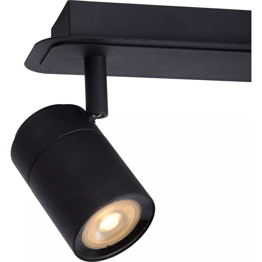 Lucide 26958/15/30 - LED Zatemnitvena kopalnica Reflektor LENNERT 3xGU10/5W/230V IP44 črna