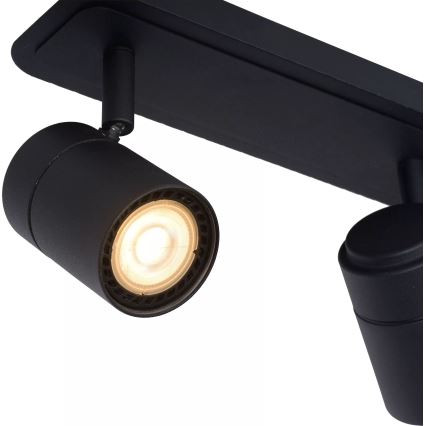 Lucide 26958/15/30 - LED Zatemnitvena kopalnica Reflektor LENNERT 3xGU10/5W/230V IP44 črna