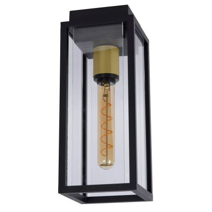 Lucide 27105/01/30 - Zunanja stenska svetilka LAURENS 1xE27/15W/230V IP54 črna