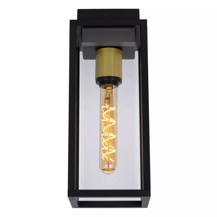 Lucide 27105/01/30 - Zunanja stenska svetilka LAURENS 1xE27/15W/230V IP54 črna