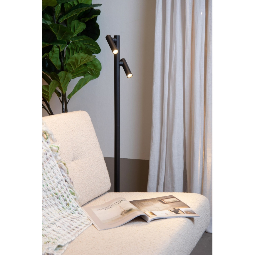 Lucide 27703/04/30 - LED Zatemnitvena na dotik zunanji svetilka ANTRIM 2xLED/2,2W/4V 400 mAh IP54 črna