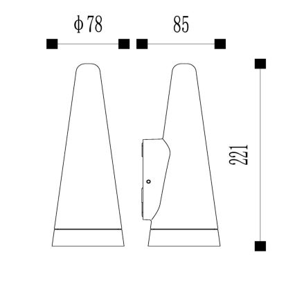 Lucide 27803/01/29 - Zunanja stenska svetilka WIZARD 1xGU10/35W/230V IP54 črna