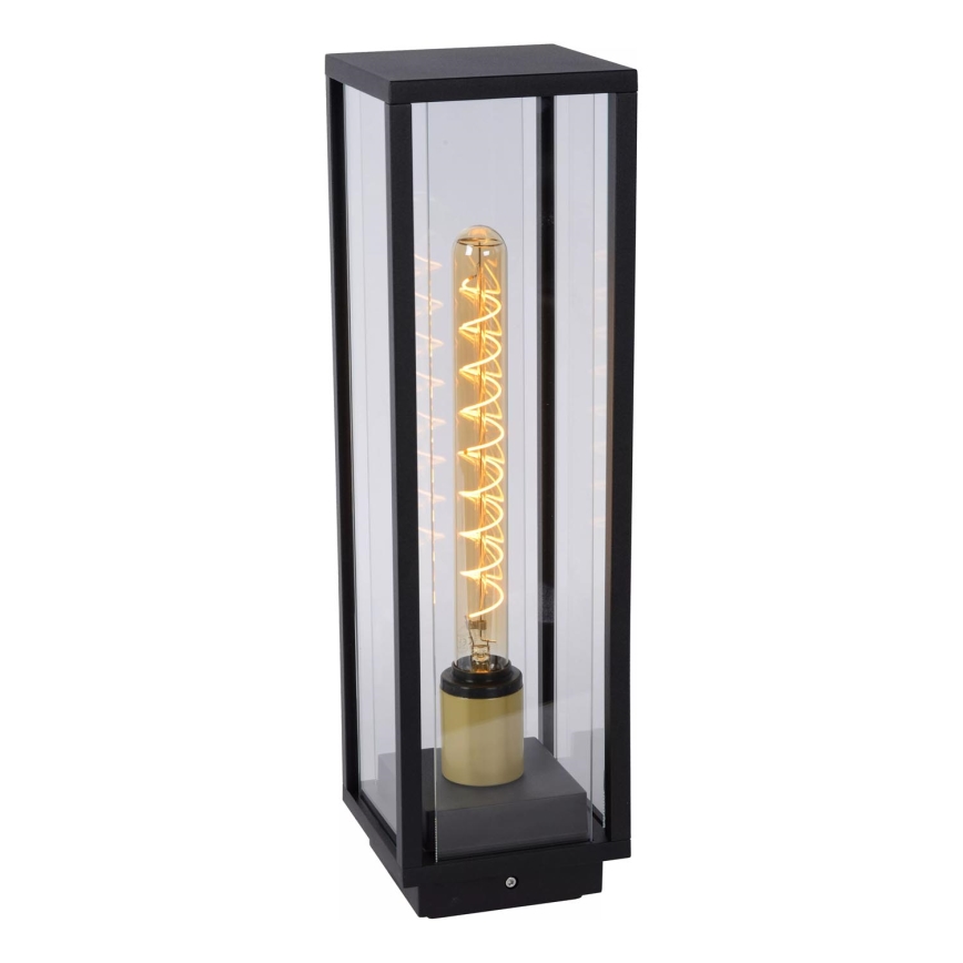 Lucide 27805/50/30 - Zunanja svetilka LAURENS 1xE27/15W/230V IP54 50 cm črna