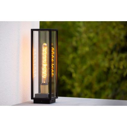 Lucide 27805/50/30 - Zunanja svetilka LAURENS 1xE27/15W/230V IP54 50 cm črna