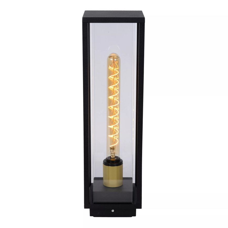 Lucide 27805/50/30 - Zunanja svetilka LAURENS 1xE27/15W/230V IP54 50 cm črna