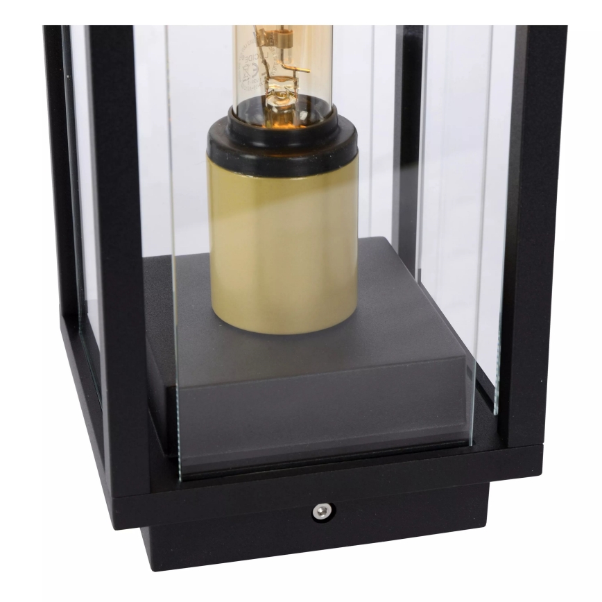 Lucide 27805/50/30 - Zunanja svetilka LAURENS 1xE27/15W/230V IP54 50 cm črna