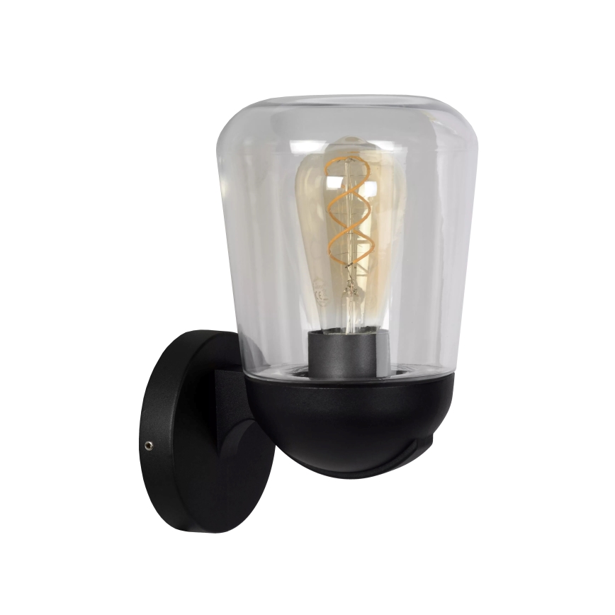 Lucide 27837/01/30 - Zunanja stenska svetilka TULSA 1xE27/40W/230V IP44 črna