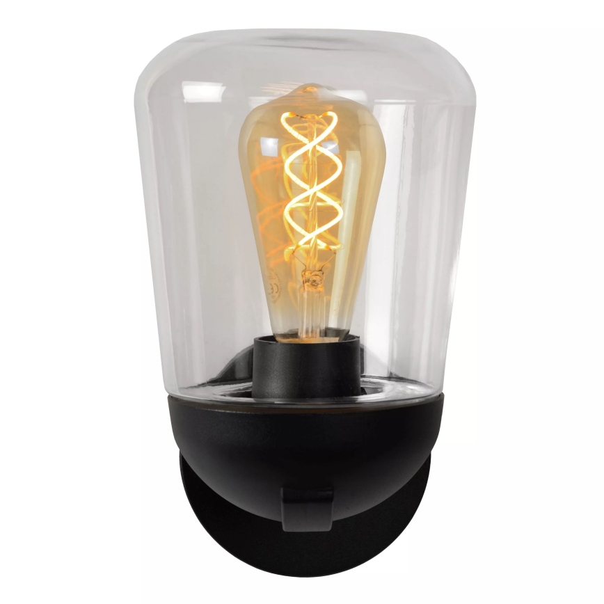 Lucide 27837/01/30 - Zunanja stenska svetilka TULSA 1xE27/40W/230V IP44 črna