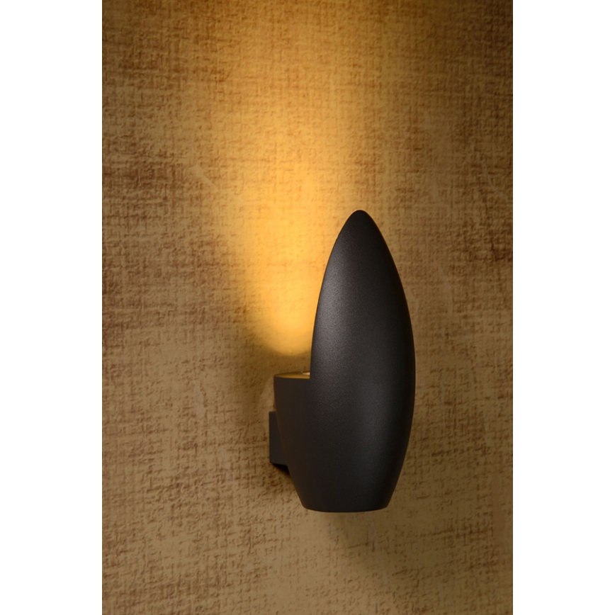 Lucide 27854/01/30 - Zunanja stenska svetilka ELDO 1xGU10/35W/230V črna IP54