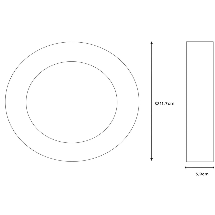 Lucide 28116/11/30 - LED Zatemnitvena kopalniška svetilka BRICE LED/8W/230V IP44