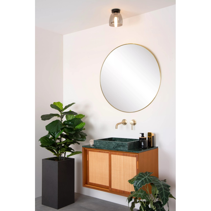 Lucide 30164/01/30 - Kopalniška stropna svetilka TYLER 1xG9/33W/230V IP44 črna/siva