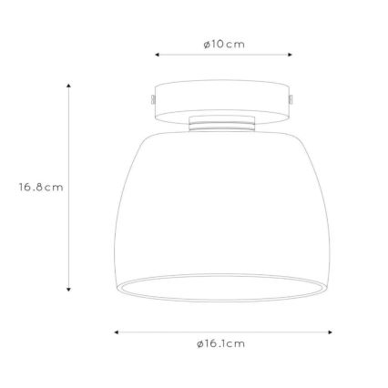 Lucide 30164/01/30 - Kopalniška stropna svetilka TYLER 1xG9/33W/230V IP44 črna/siva