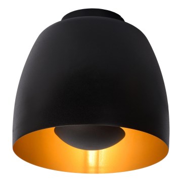 Lucide 30188/01/30 - Stropna svetilka NOLAN 1xE27/60W/230V pr. 24 cm črna