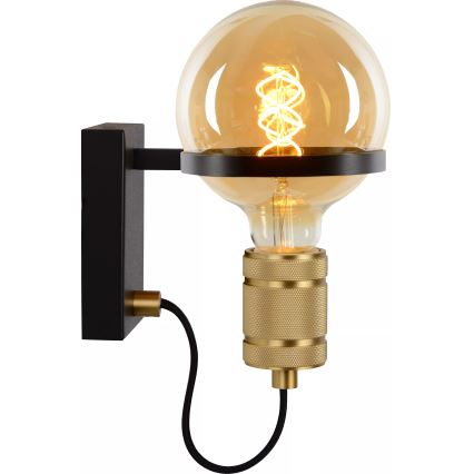 Lucide 30271/01/30 - Stenska svetilka OTTELIEN 1xE27/60W/230V črna