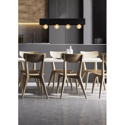 Lucide 30474/04/30 - Lestenec na vrvici SURTUS 4xE27/60W/230V