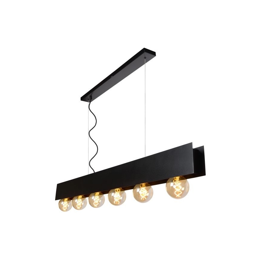 Lucide 30474/06/30 - Lestenec na vrvici SURTUS 6xE27/60W/230V