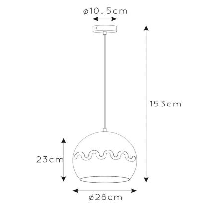 Lucide 30484/28/36 - Lestenec na vrvici CORENTIN 1xE27/60W/230V siv