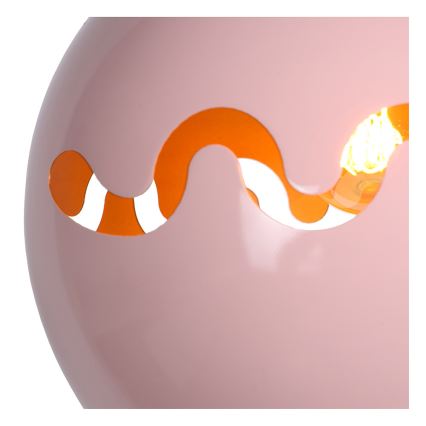 Lucide 30484/28/66 - Lestenec na vrvici CORENTIN 1xE27/60W/230V roza