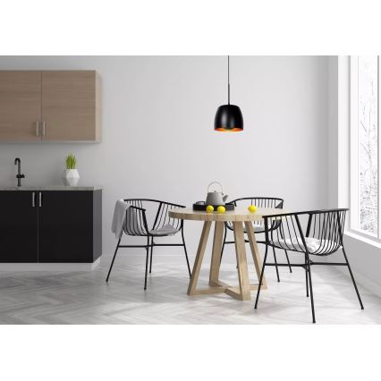 Lucide 30488/01/30 - Lestenec na vrvici NOLAN 1xE27/60W/230V črna