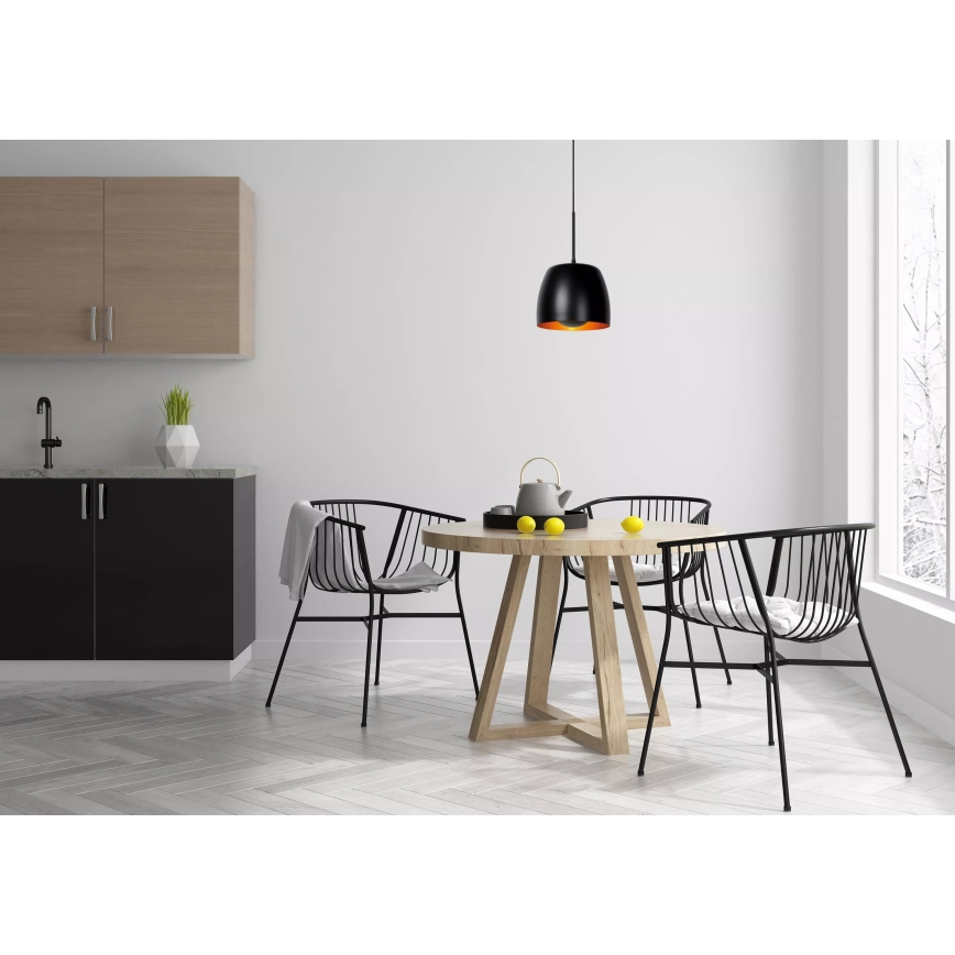 Lucide 30488/01/30 - Lestenec na vrvici NOLAN 1xE27/60W/230V črna