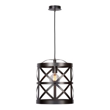 Lucide 31378/32/15 - Obesna svetilka CASTELLO 1xE27/60W/230V siva 32 cm